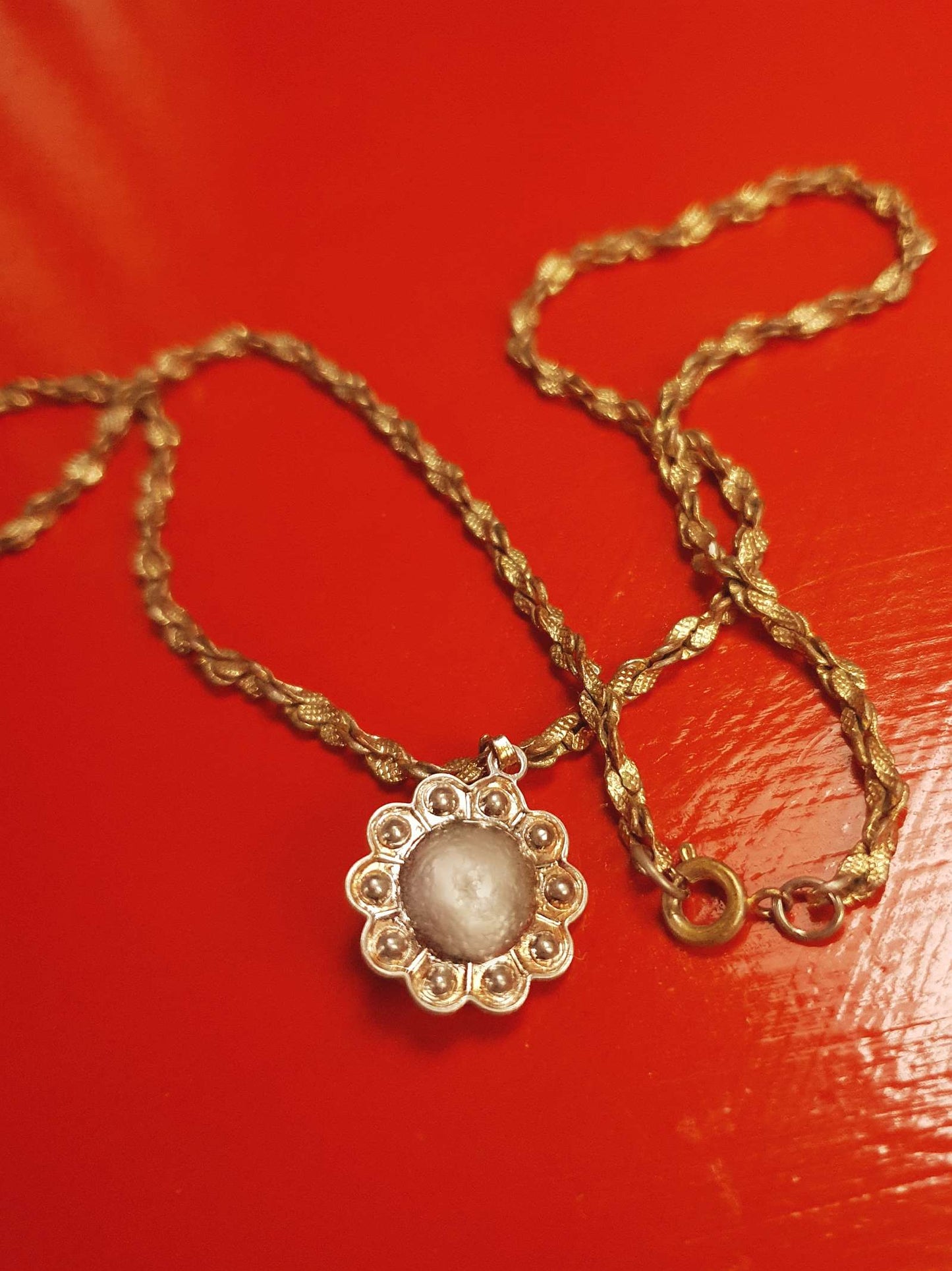 Vintage Black Rhinestone Necklace Pendant 1960s Classic