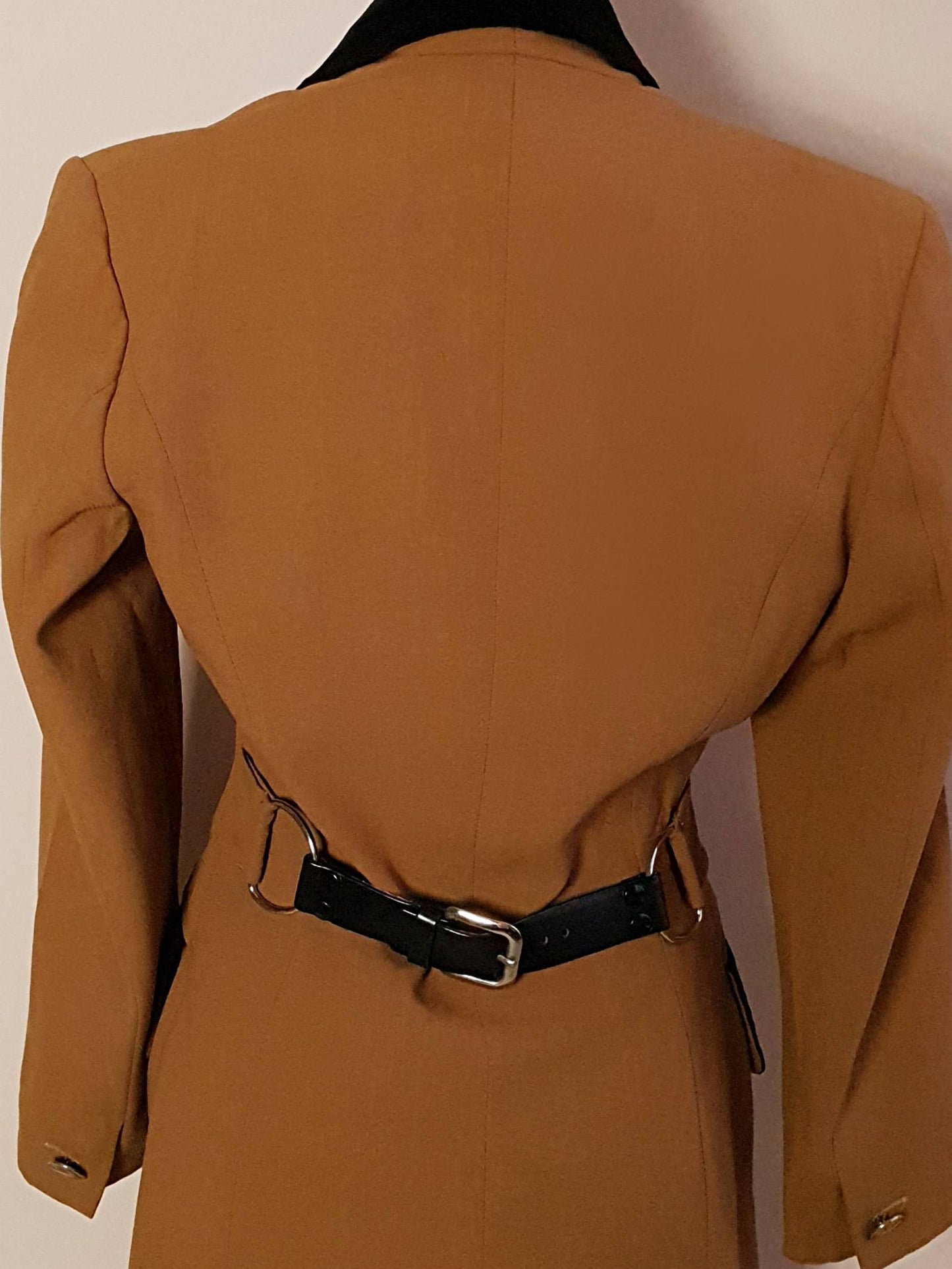 1980s Vintage Arabella Pollen Camel Brown Wool Jacket Blazer- Size 10