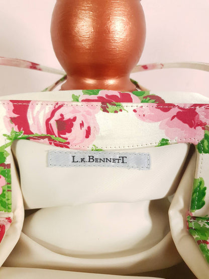 Cute Pre-Loved LK Bennett Rose Handbag Evening Bag - English Classics