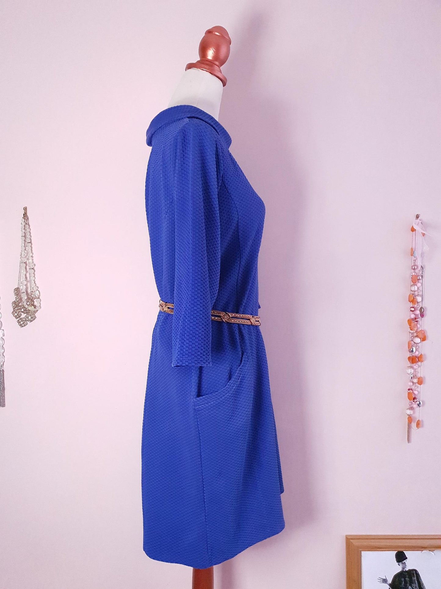 Laura Ashley Purple Dress  Midi - Size 16