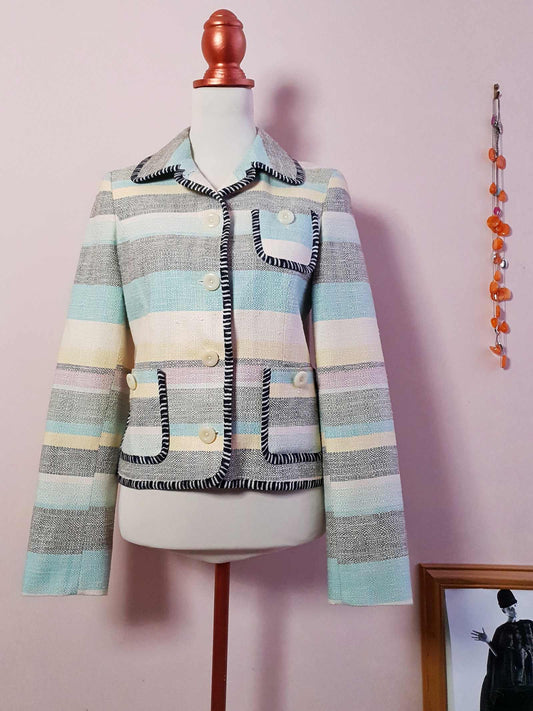 Gorgeous Pre-Owned Missoni Striped Silk Jacket - Size 12