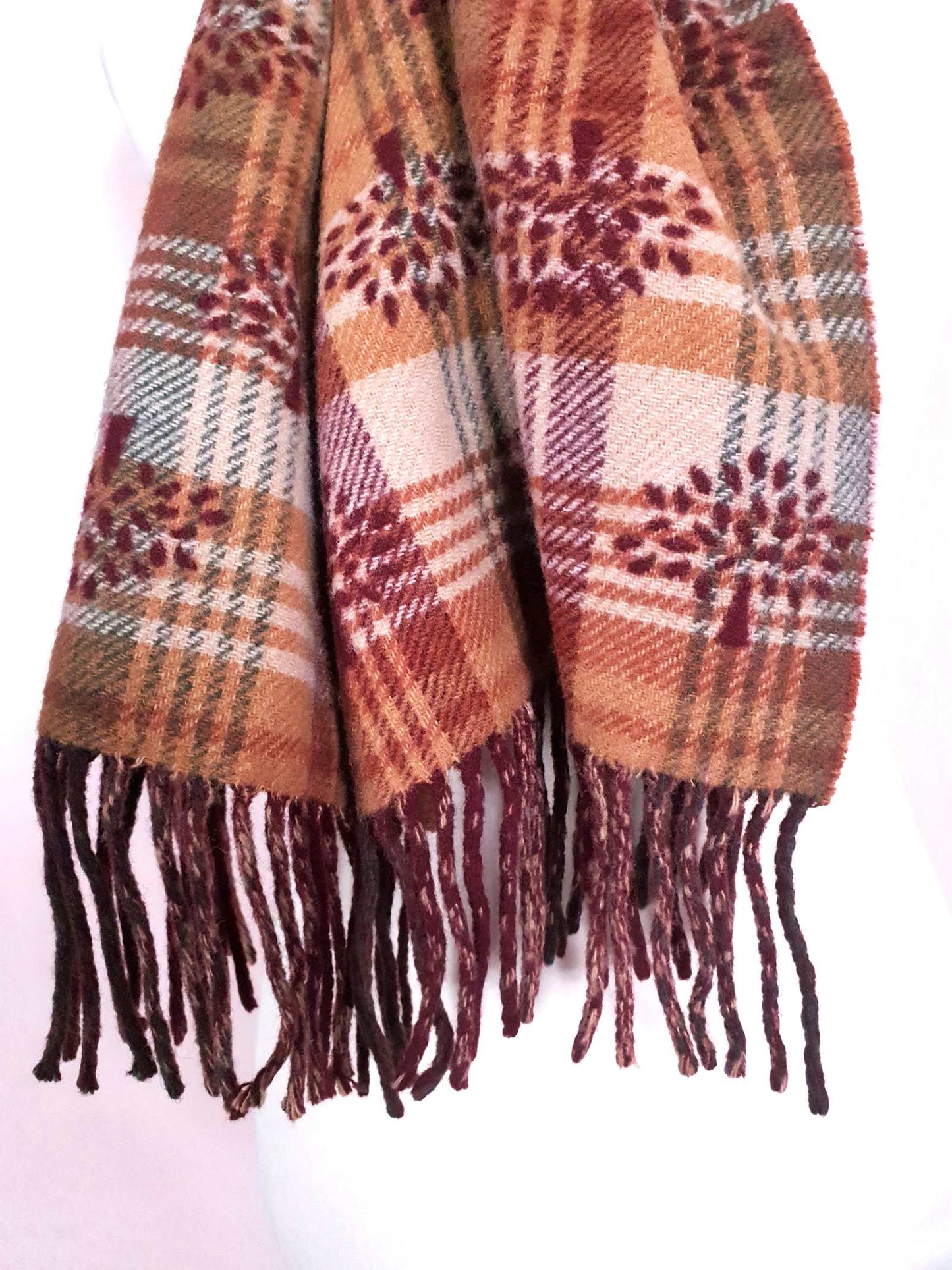 English Classics - Beautiful Pre-Loved Mulberry Tartan Plaid Merino Wool and Cashmere Scarf