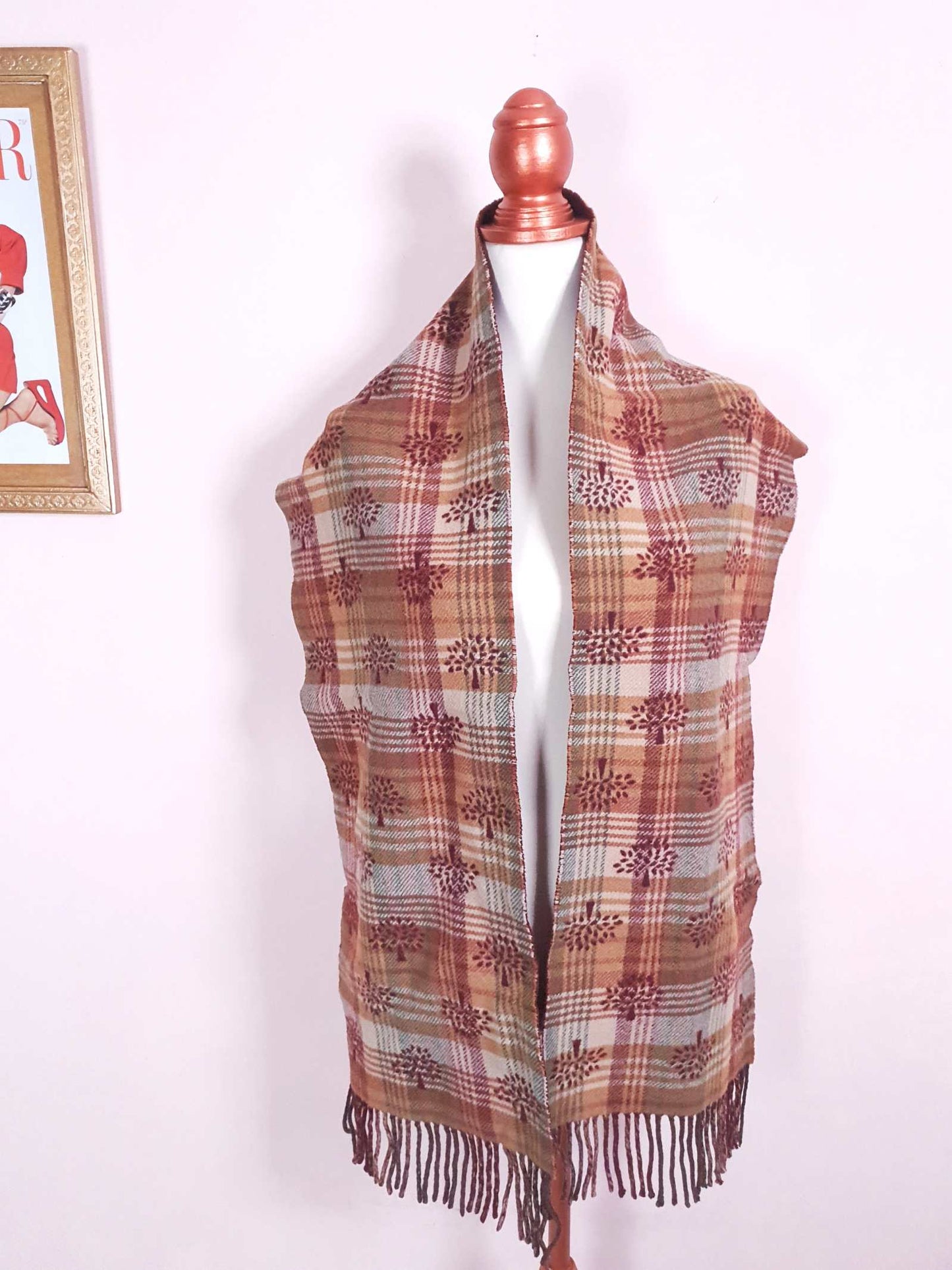 English Classics - Beautiful Pre-Loved Mulberry Tartan Plaid Merino Wool and Cashmere Scarf