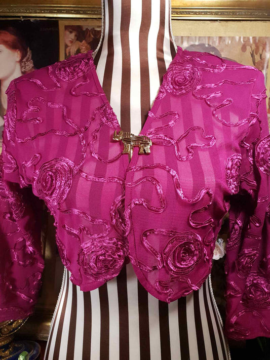 Vintage 1960s Rhino Brass Brooch Pin - Rare Rhinoceros Rhinestone