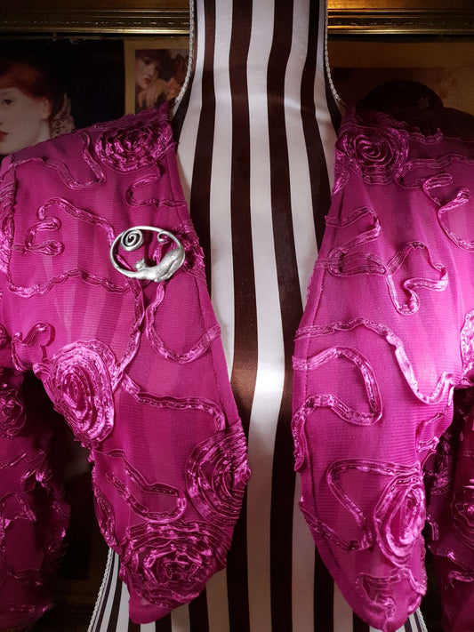 Vintage 1980s Jonette Jewelry Cat Brooch Pewter JJ Signed