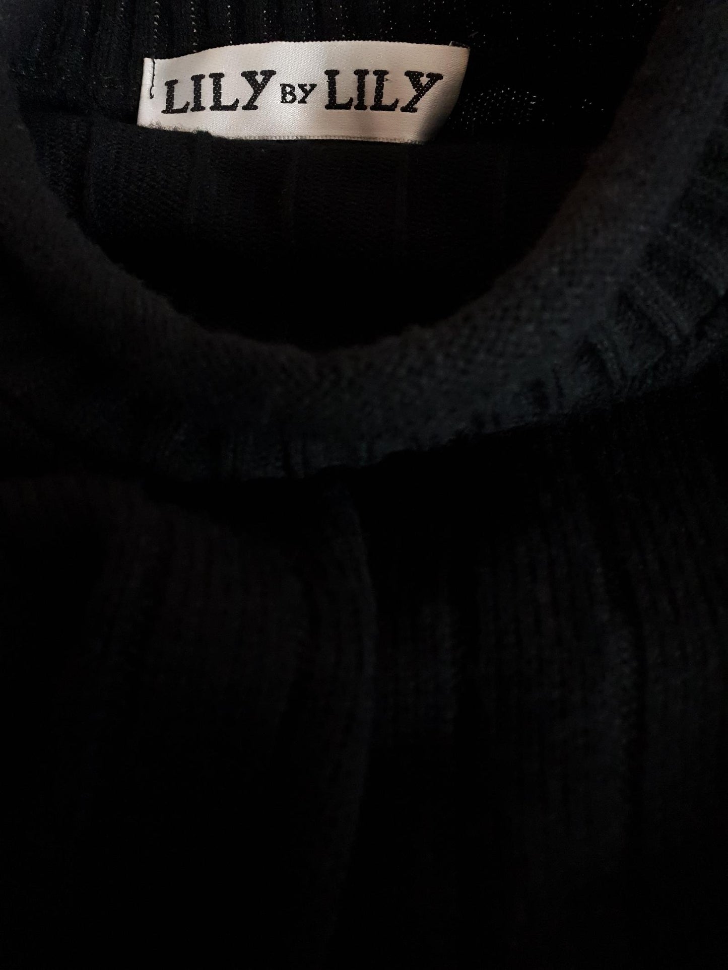 Vintage 1980s Black Knit Jumper Size 12 Pullover Sweater