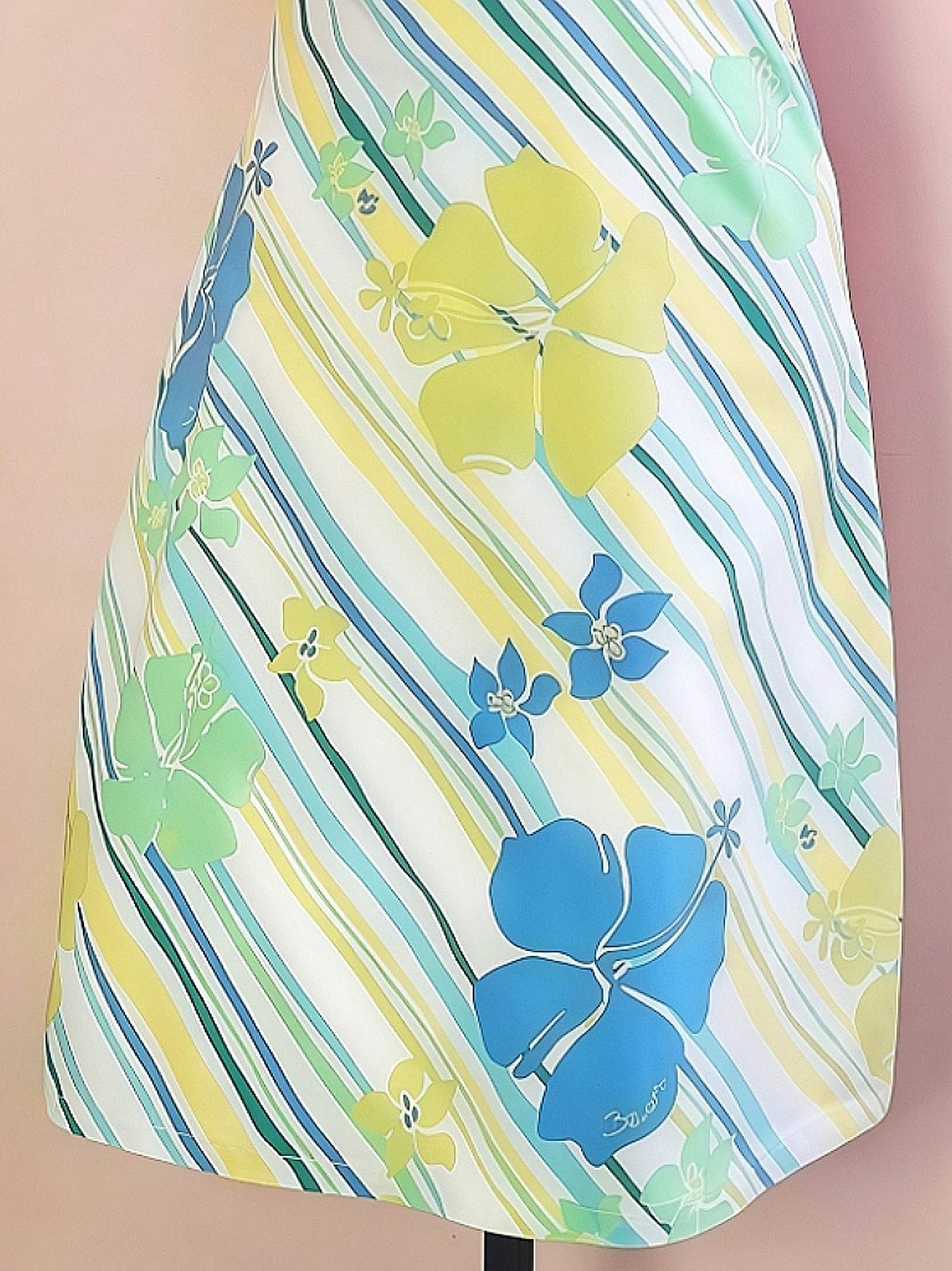 Vintage 90s Summer Dress Billabong Floral Surfer Girl Sundress Cotton - Size 10