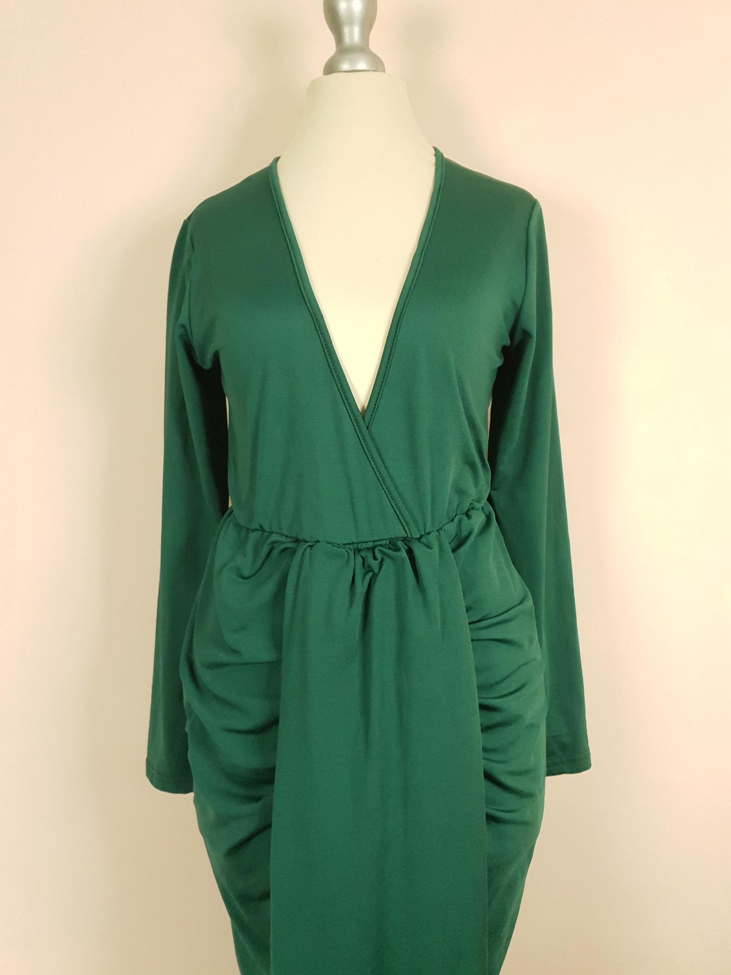 Pre-owned Green Dressing Gown House Dress Fleece Size 10