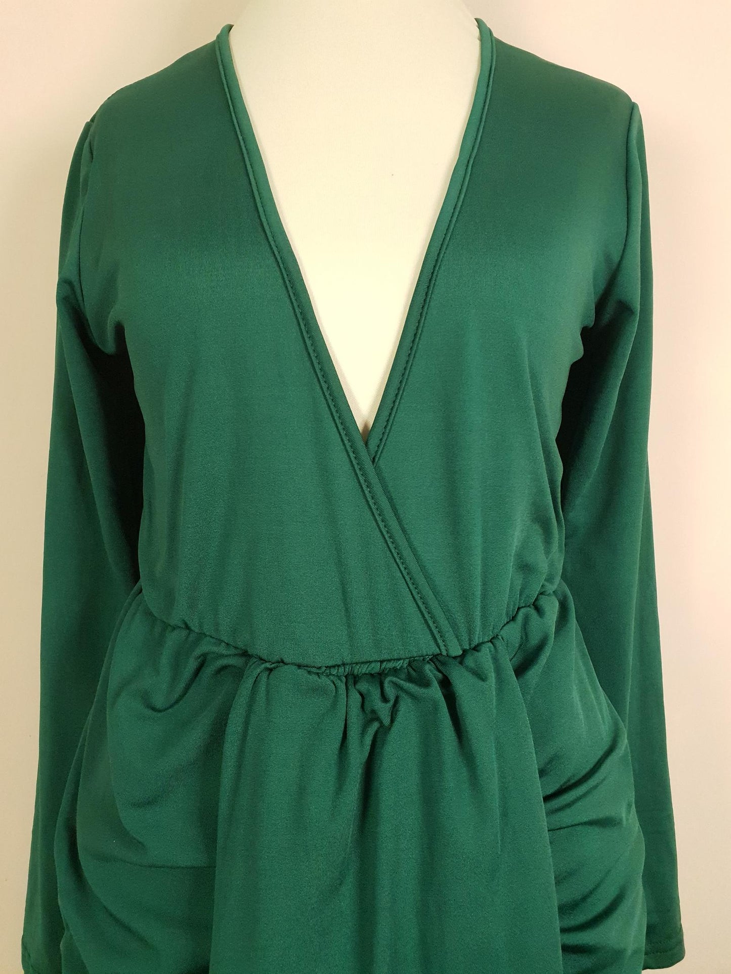 Pre-owned Green Dressing Gown House Dress Fleece Size 10