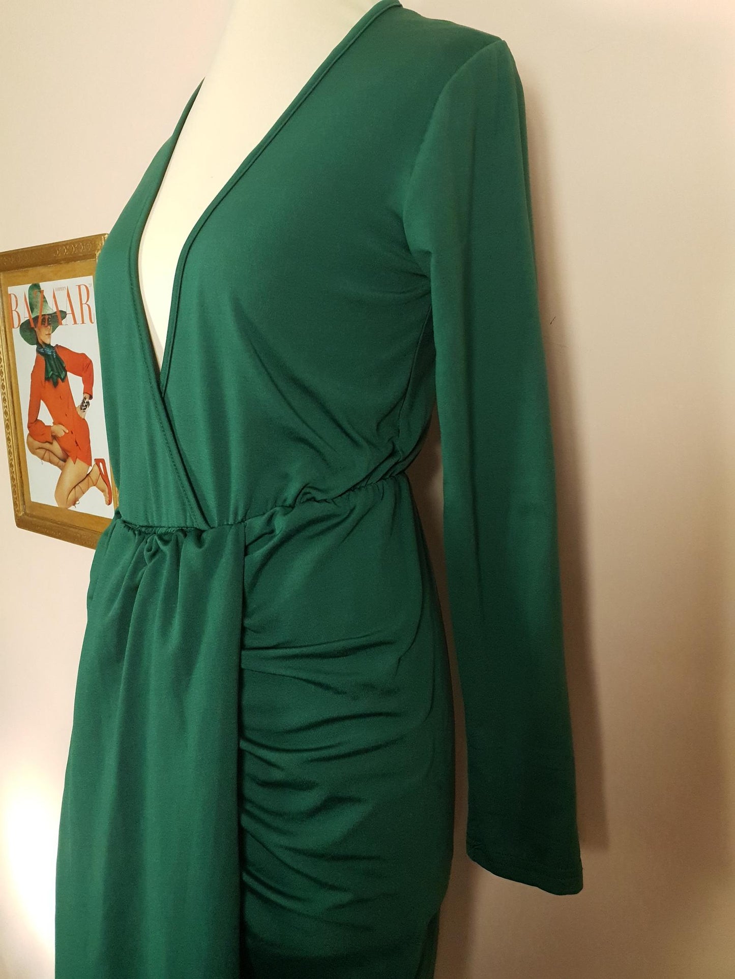 Pre-owned Green Dressing Gown House Dress Fleece Size 10