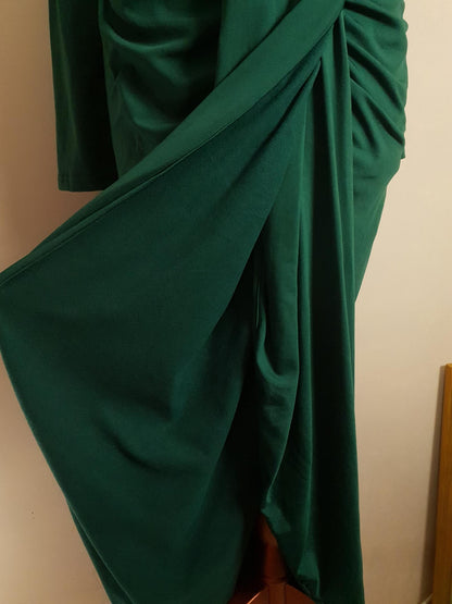 Pre-owned Green Dressing Gown House Dress Fleece Size 10