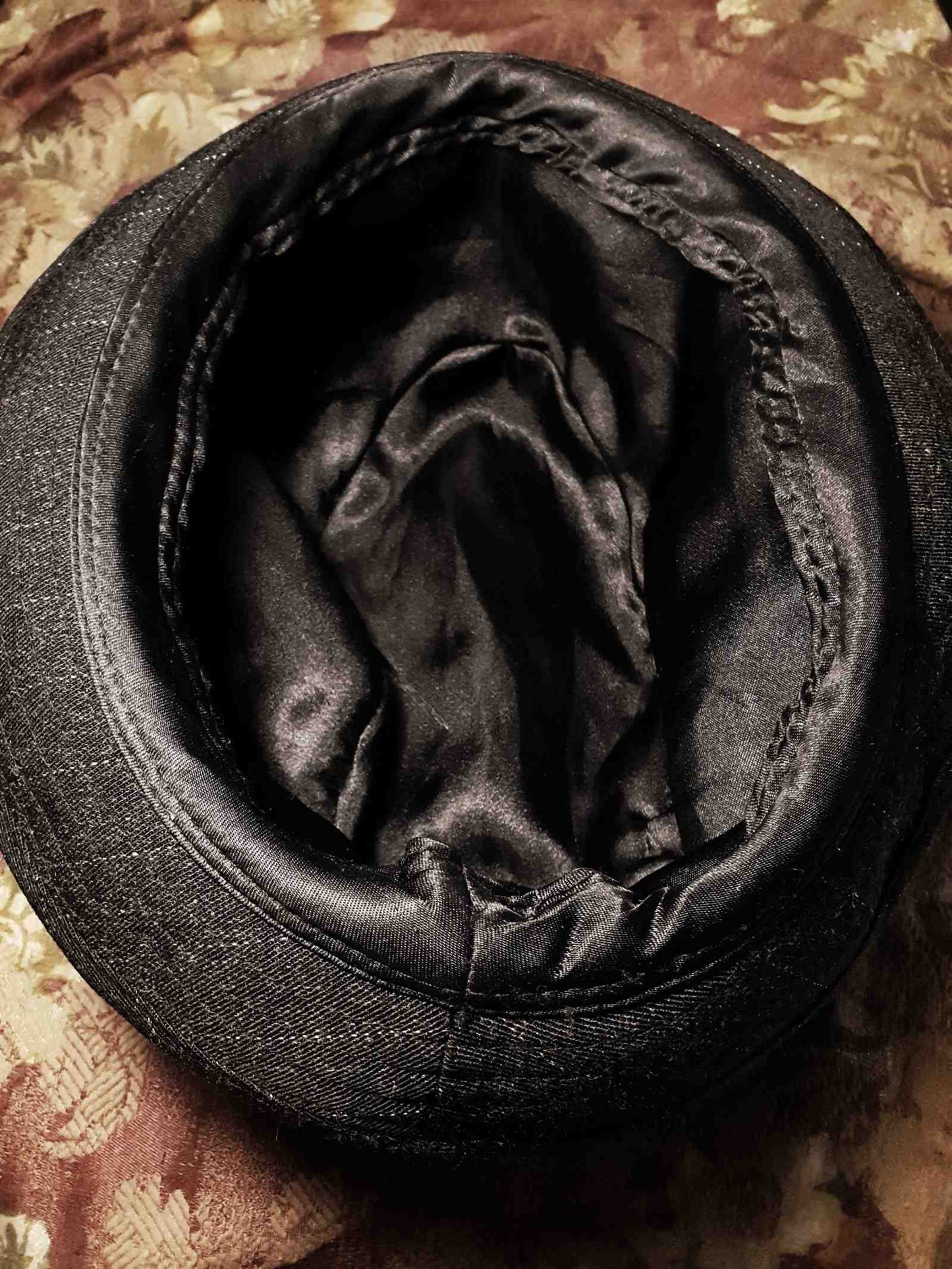 90s Vintage Grey Pinstripe Trilby Hat Fedora