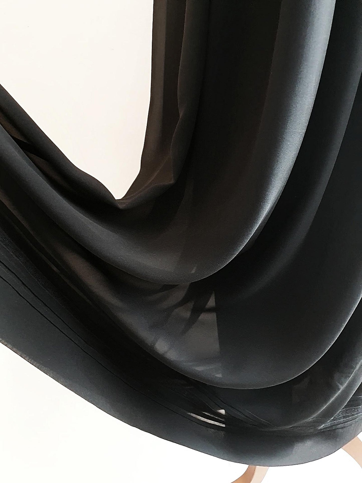 English Classics - Vintage Laura Ashley Black Silk Dress - Size 10