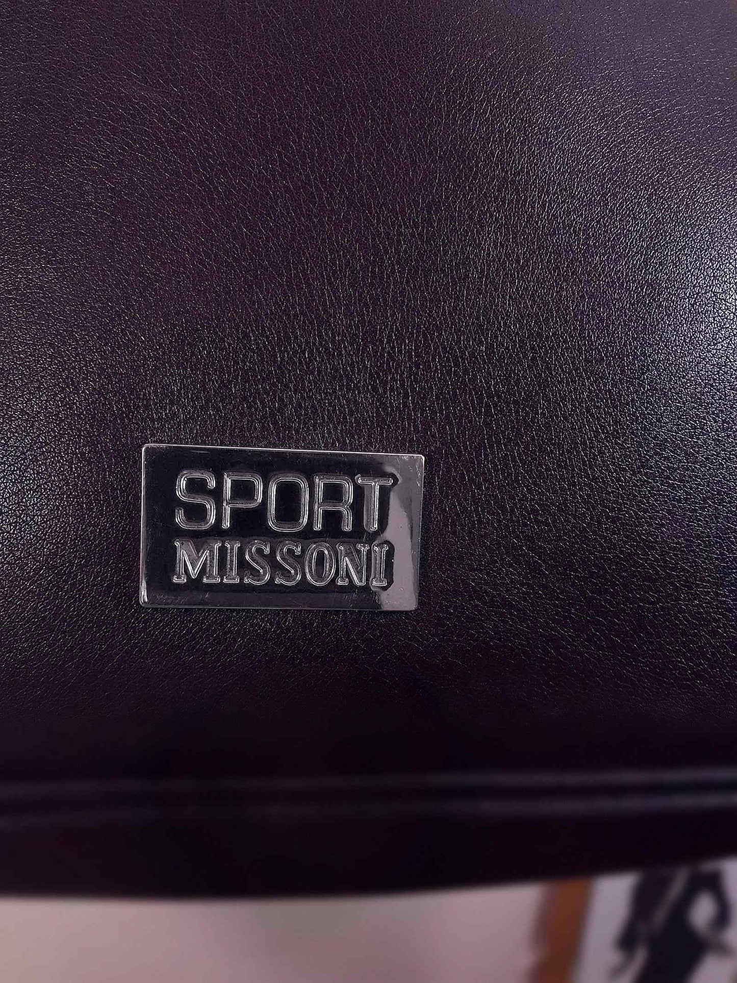 Vintage Missoni Brown Leather Shoulder Bag Handbag
