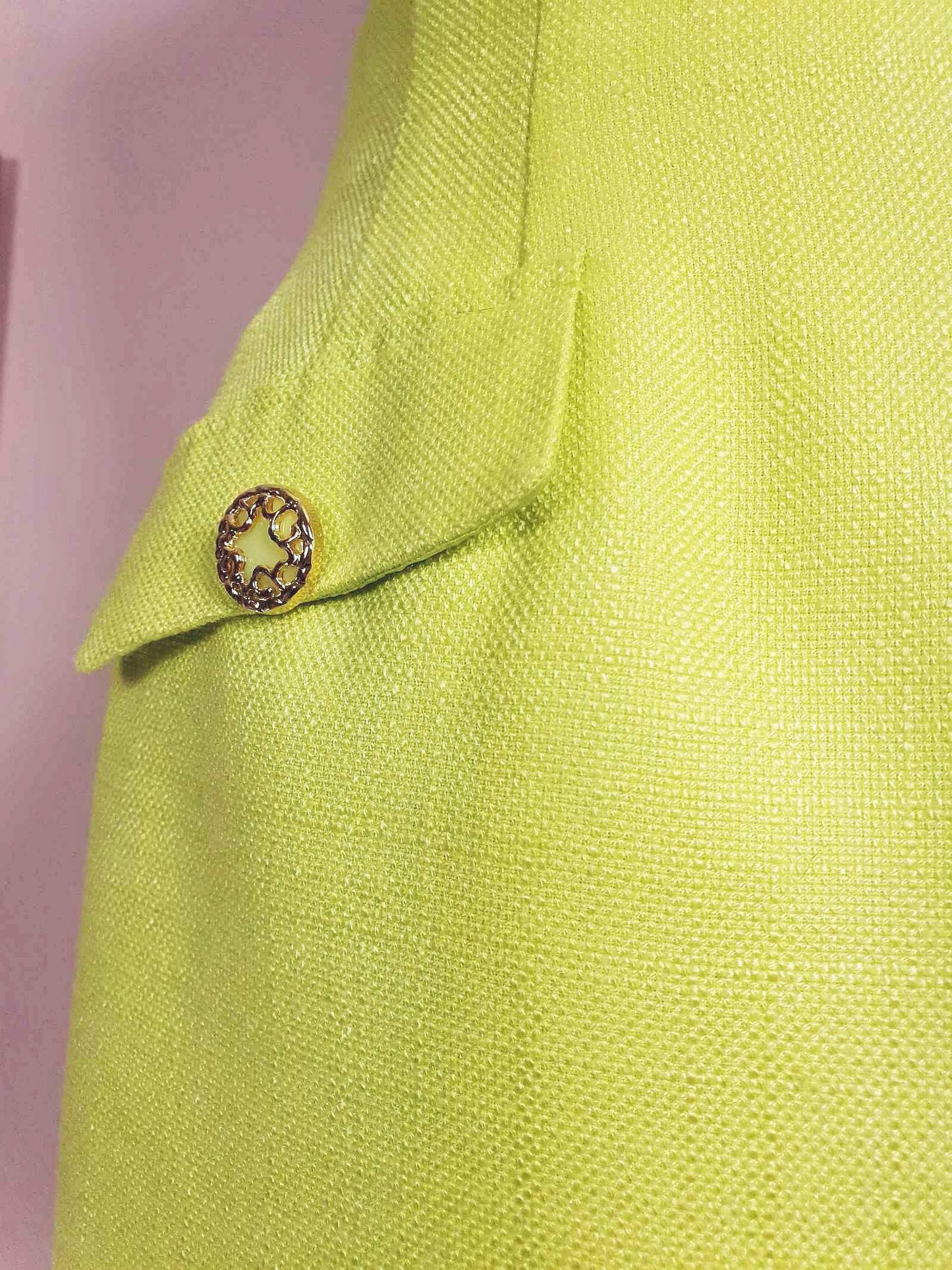 Vintage 1980s Lime Green Mini Skirt - Size 6