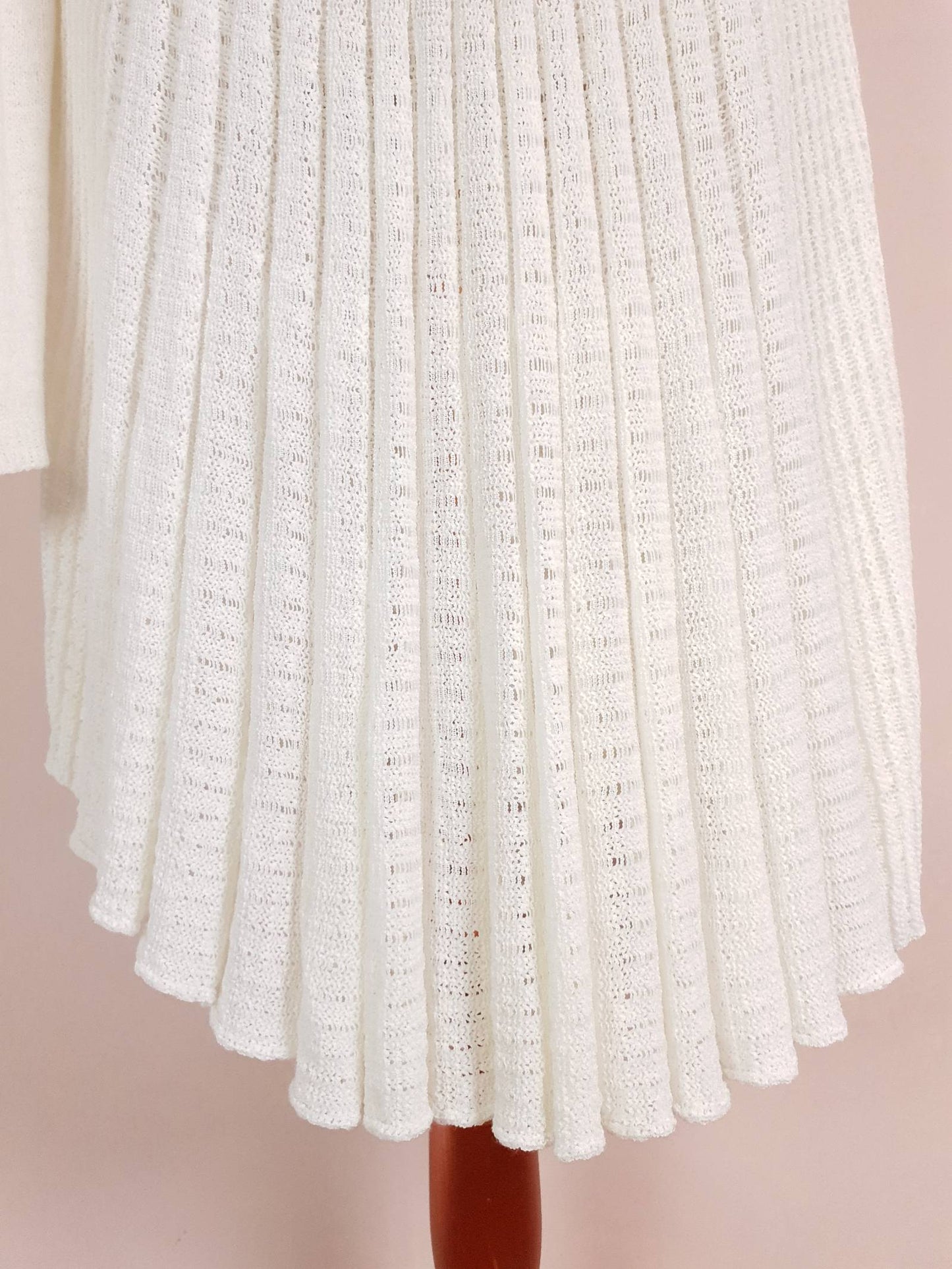 Vintage Cream Knit Cardigan Size 12