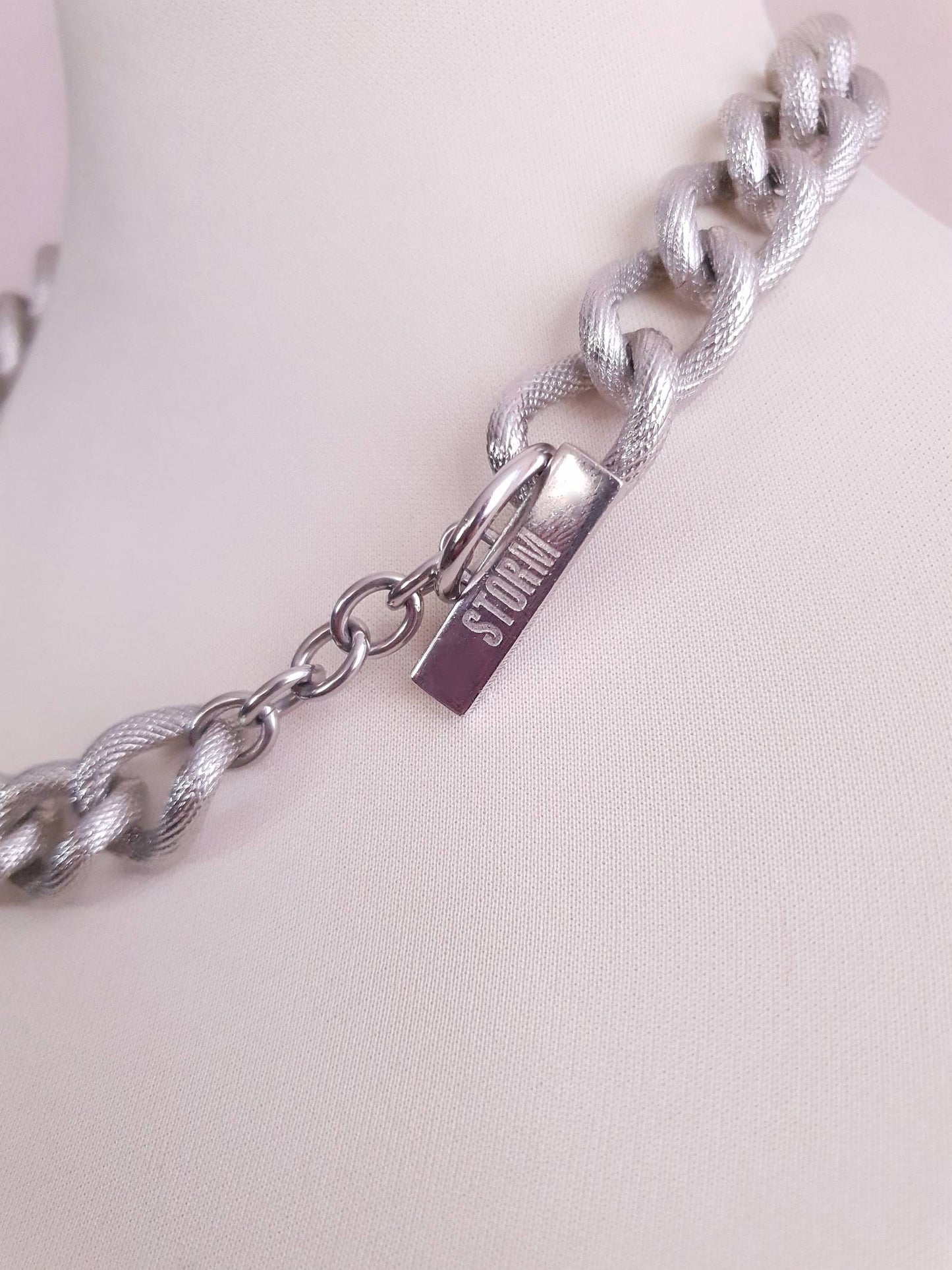 Y2K Storm Chunky Curb Chain Link Stainless Steel Necklace