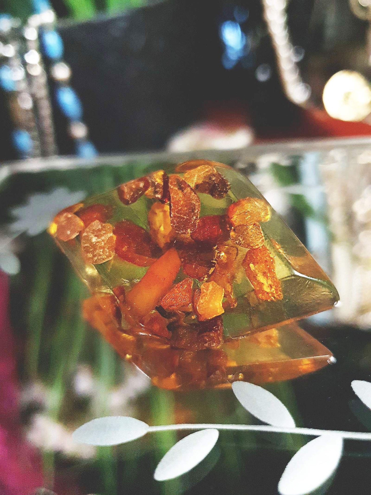 Vintage 1920s Baltic Amber Brooch Antique Art Deco