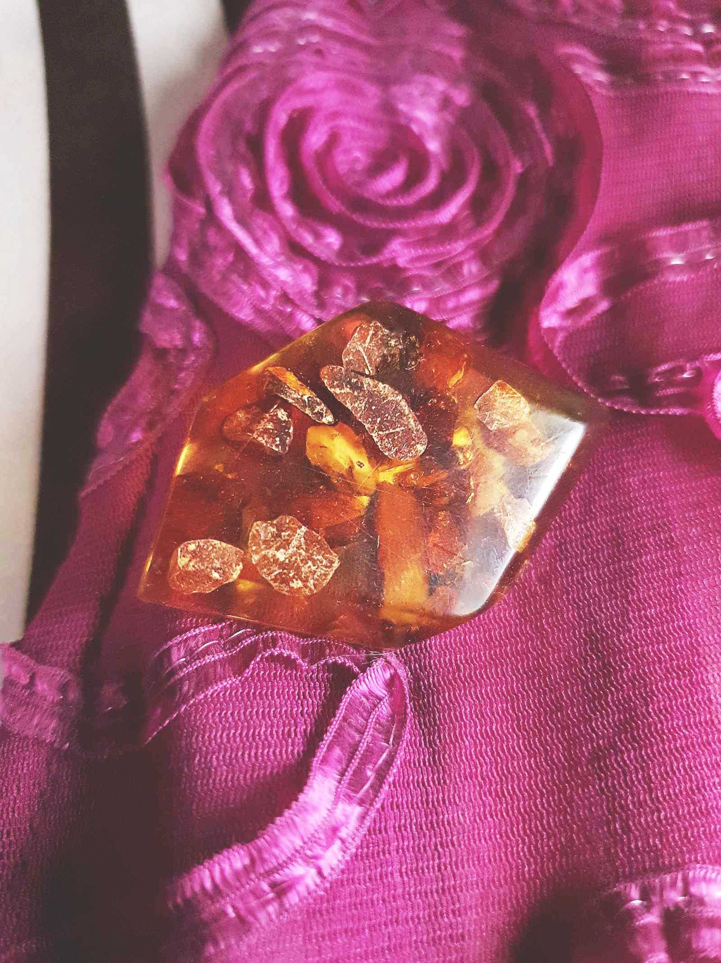 Vintage 1920s Baltic Amber Brooch Antique Art Deco
