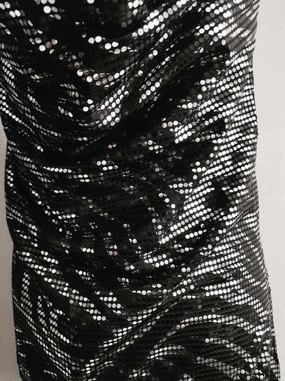 Vintage 1980s Zebra Print Mini Dress Party Evening Retro - Size 10