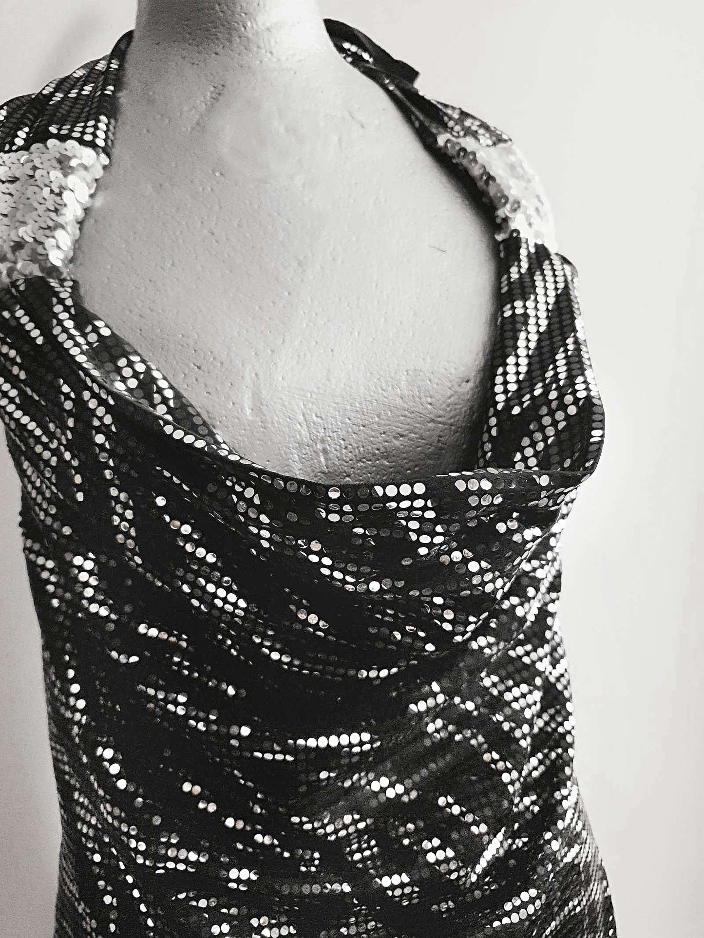Vintage 1980s Zebra Print Mini Dress Party Evening Retro - Size 10