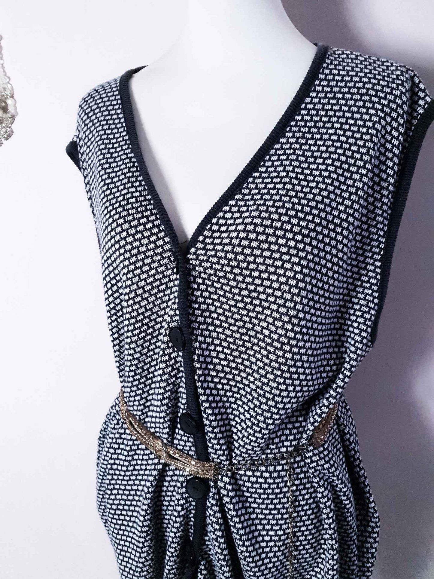 Vintage 90s Diane Von Furstenberg Oversized Grey Tank Top