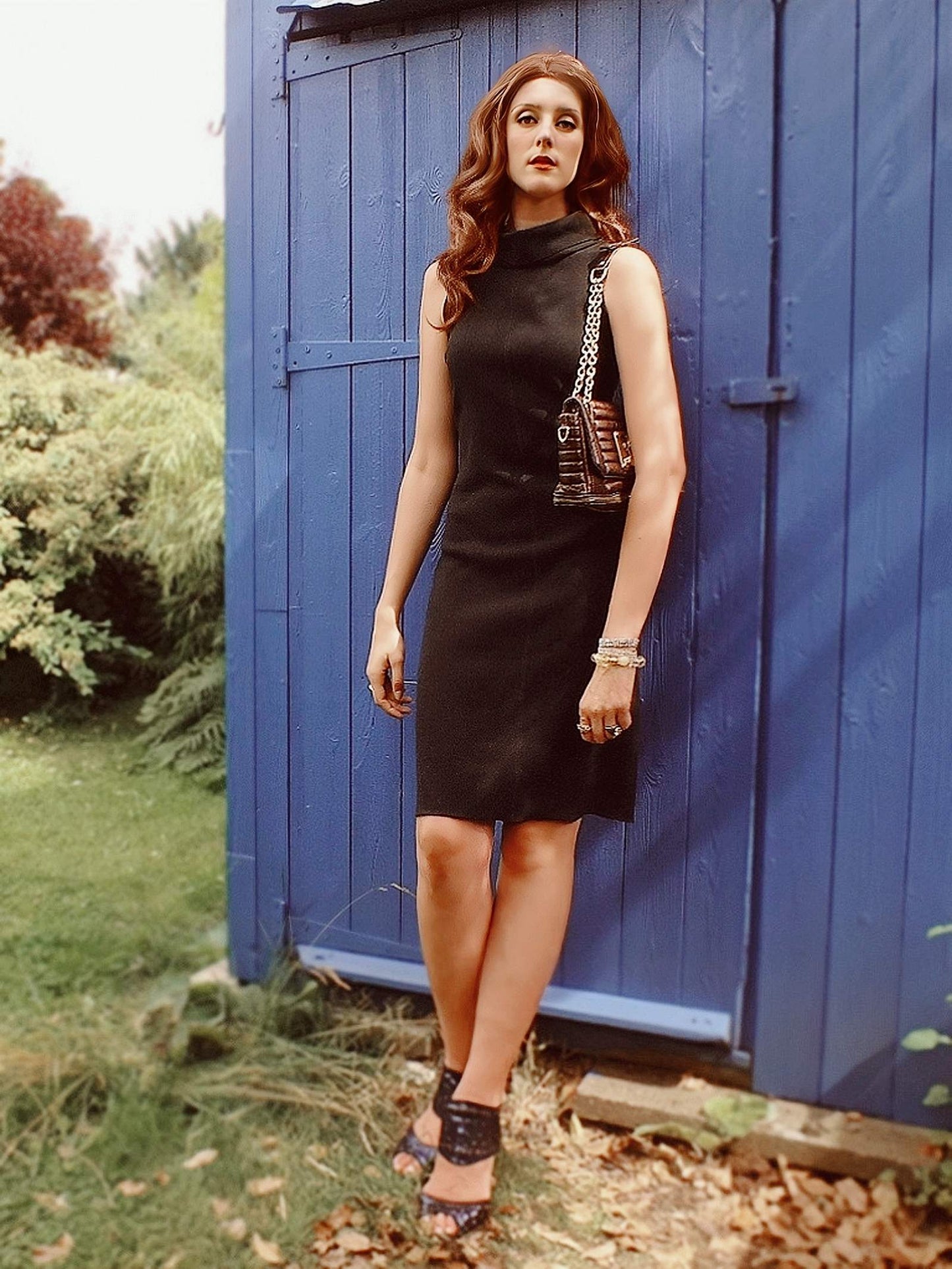 Cool Pre-Loved Luella Bronze Metallic Agnes Quilted Leather Handbag - English Classics