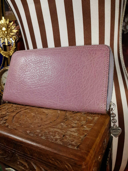 Vintage Luella Lilac Leather Purse Y2K