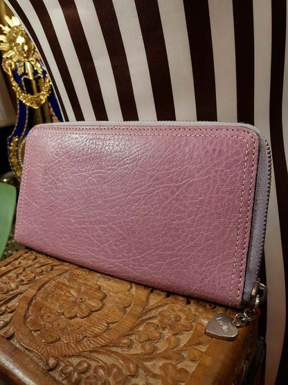 Vintage Luella Lilac Leather Purse Y2K