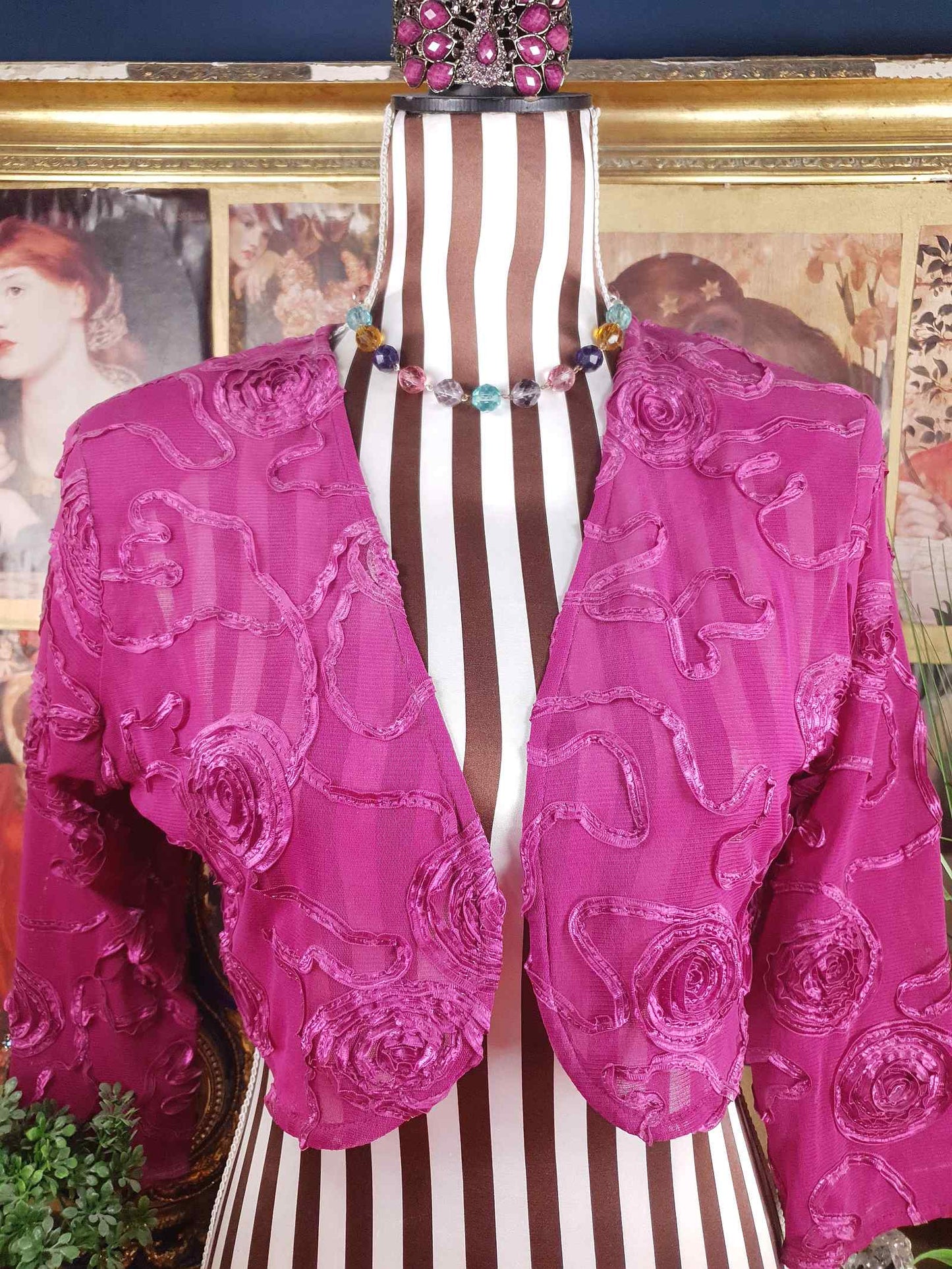 Vintage 1920s Art Deco Uranium Glass Necklace - Rainbow Glow Czech Crystal Beads