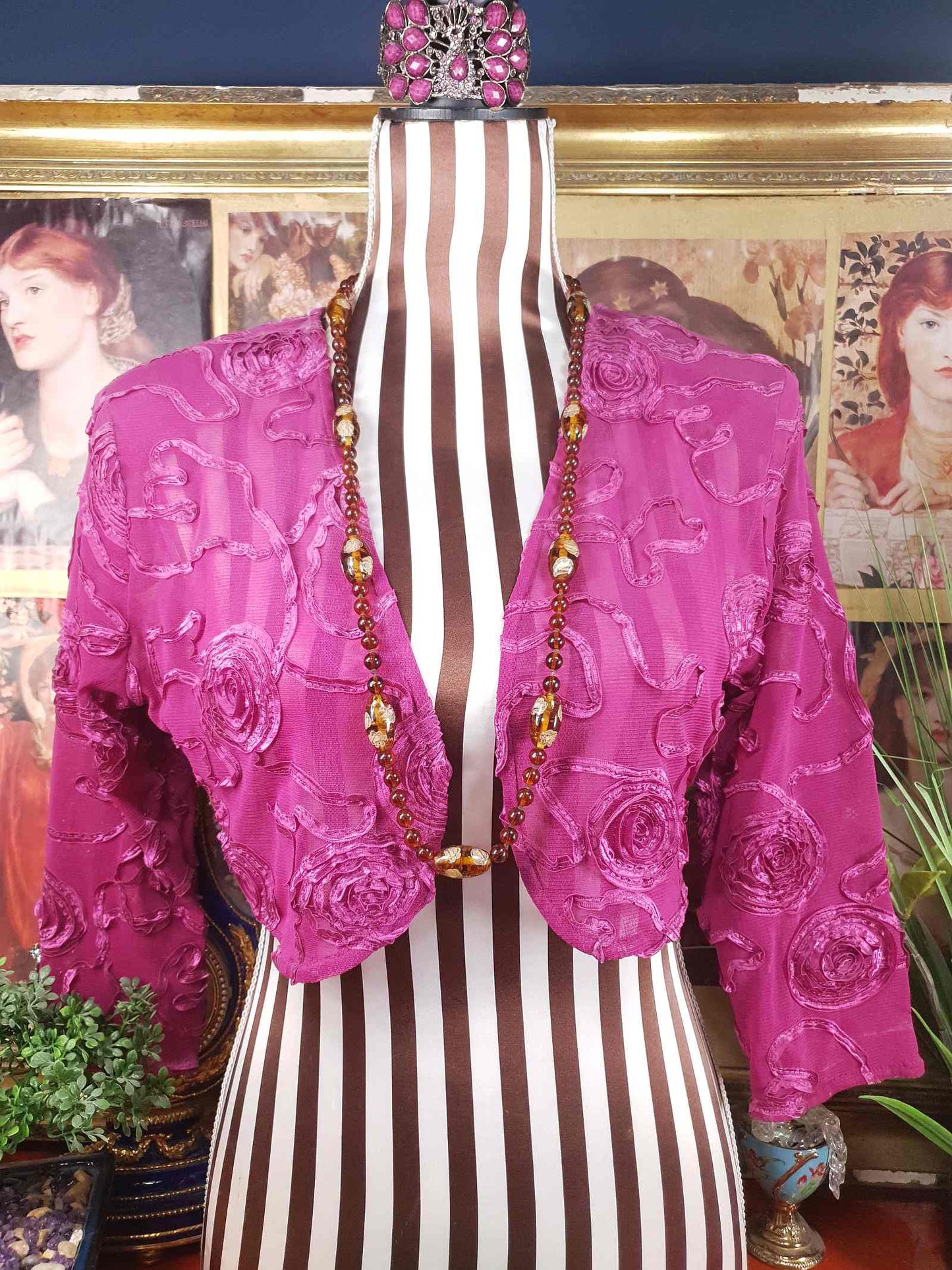 Vintage 1950s Murano Glass Necklace – Aventurine Daisy Lampwork Beads