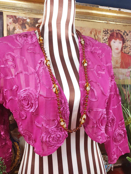 Vintage 1950s Murano Glass Necklace – Aventurine Daisy Lampwork Beads