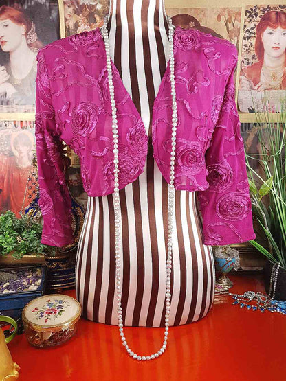 Vintage 1980s Grey Lilac Baroque Freshwater Pearl Necklace – 62" Long Strand