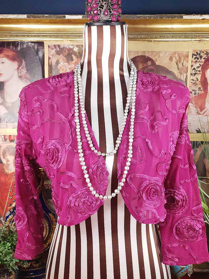 Vintage 1980s Grey Lilac Baroque Freshwater Pearl Necklace – 62" Long Strand