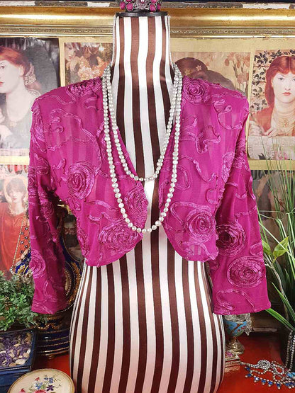 Vintage 1980s Grey Lilac Baroque Freshwater Pearl Necklace – 62" Long Strand