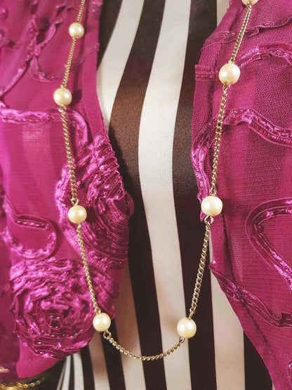 Vintage Sarah Coventry Faux Pearl Necklace Retro 1970s