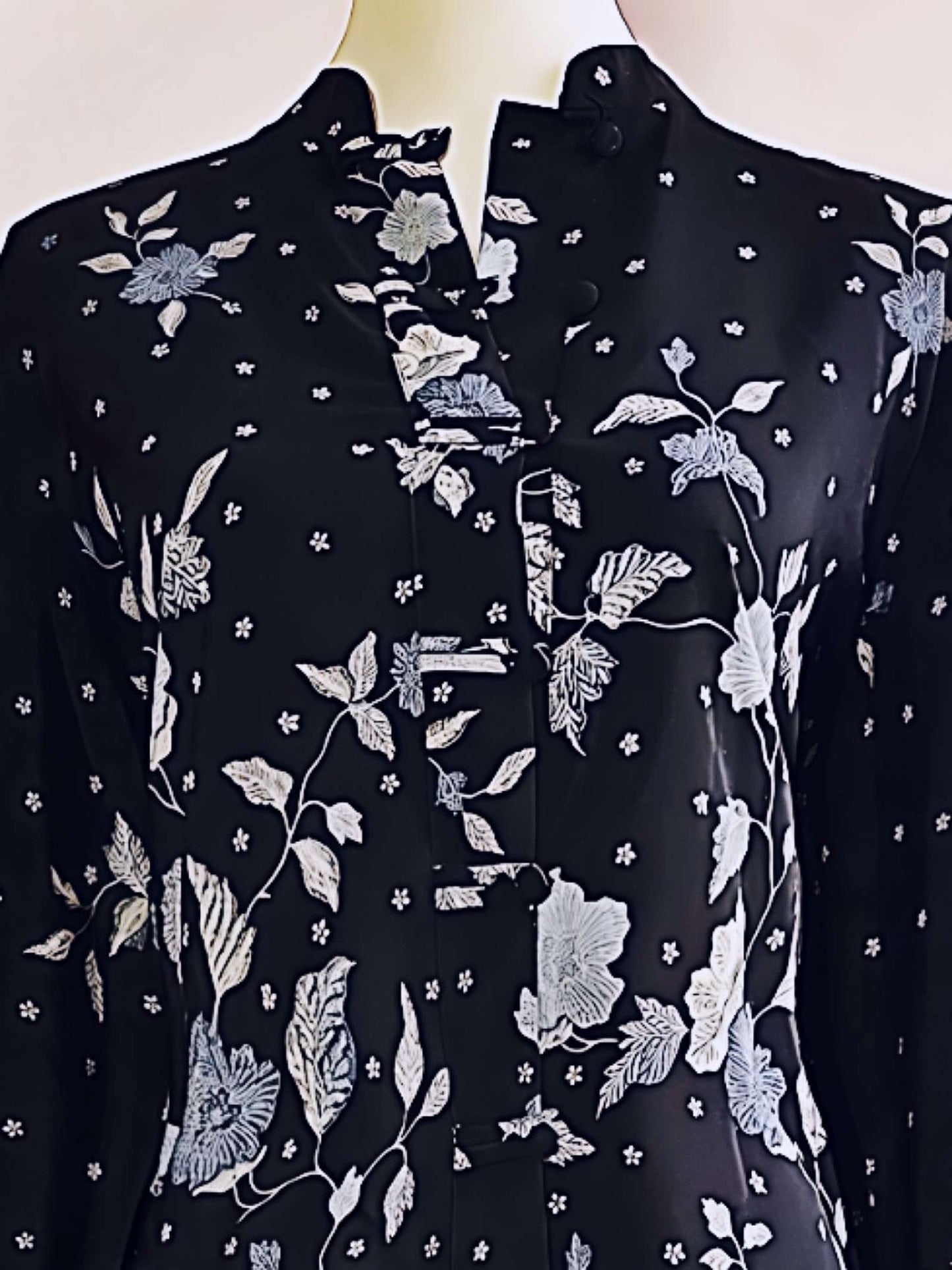 Vintage Oriental Boho Shirt Top Blouse Kaftan Bohemian Caftan 1980s