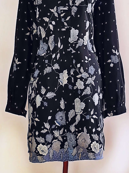 Vintage Oriental Boho Shirt Top Blouse Kaftan Bohemian Caftan 1980s