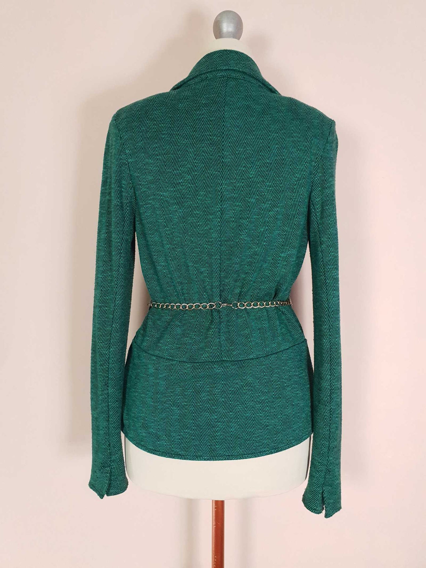 Vintage 90s Green Jacket Size 8 Blazer