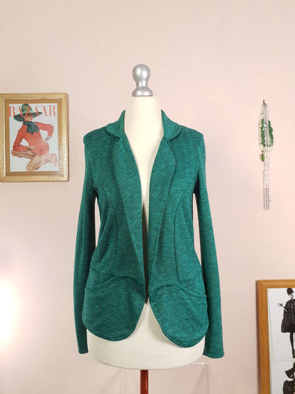 Vintage 90s Green Jacket Size 8 Blazer