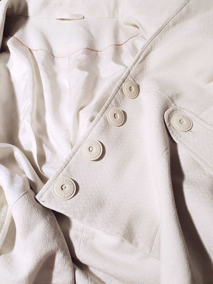 Vintage 90s White Jacket Ladies - 50s Style Size 16