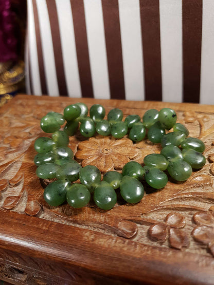 Vintage Green Dalmatian Jasper Bracelet Gemstone