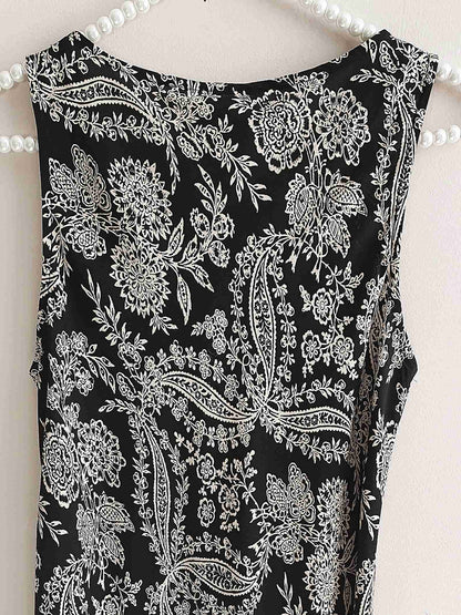Cute Vintage 90s Laura Ashley Paisley Shift Dress - English Classics Size 10