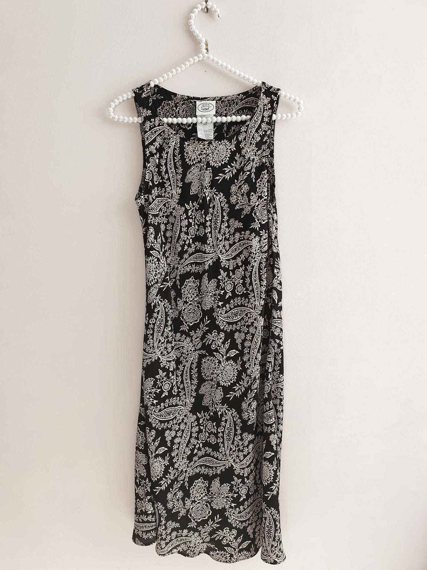 Cute Vintage 90s Laura Ashley Paisley Shift Dress - English Classics Size 10