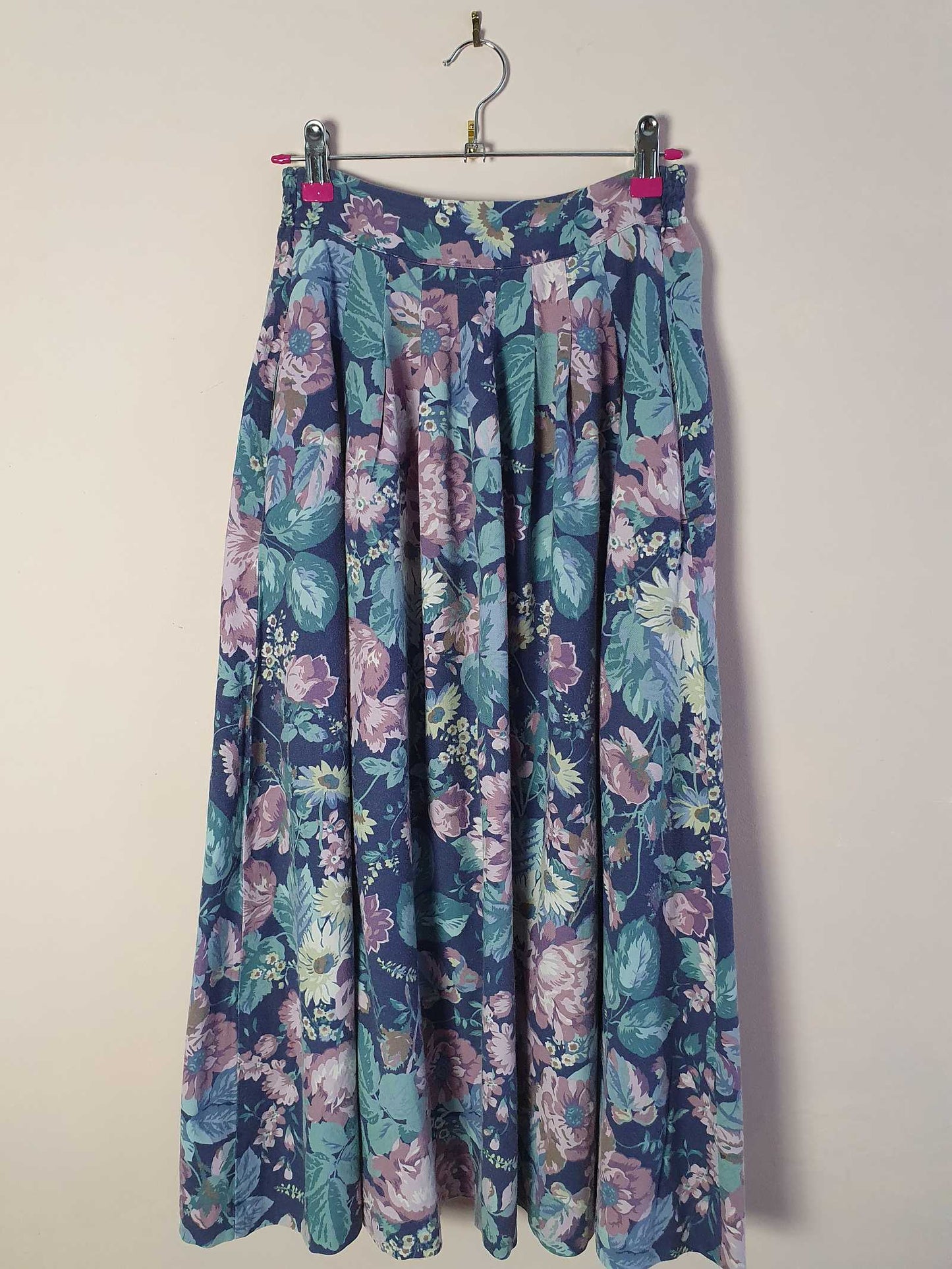 Vintage 1980s Laura Ashley Floral Skirt - English Classics Size 12