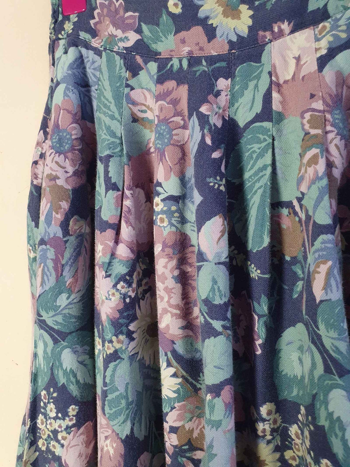 Vintage 1980s Laura Ashley Floral Skirt - English Classics Size 12