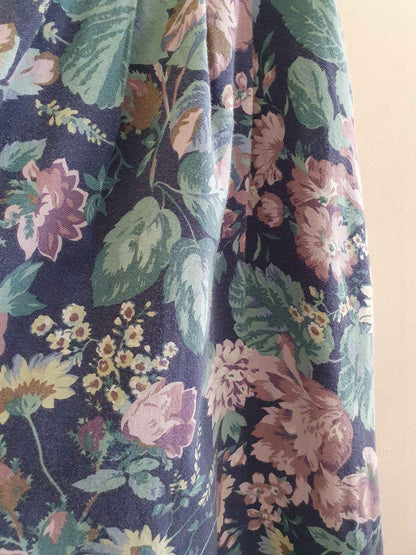 Vintage 1980s Laura Ashley Floral Skirt - English Classics Size 12