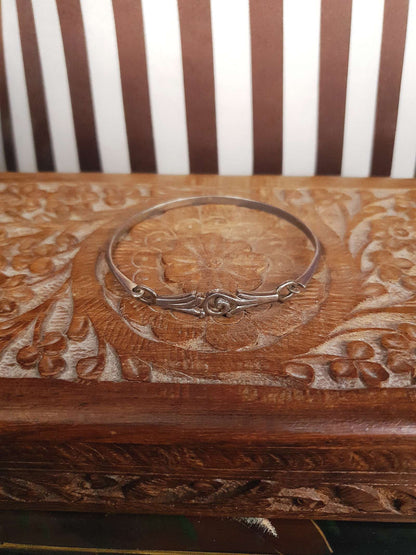 Vintage Sterling Silver Bangle Bracelet 925