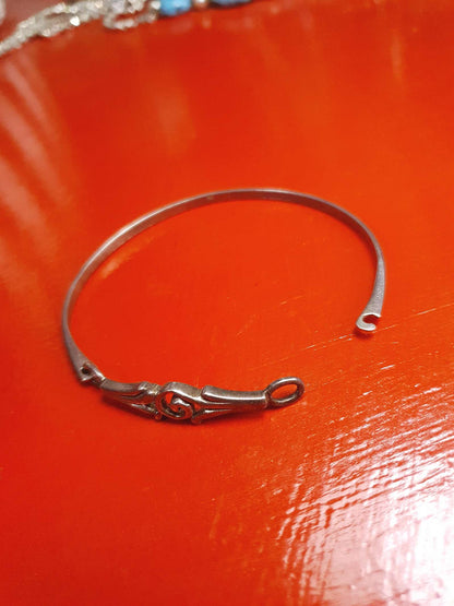 Vintage Sterling Silver Bangle Bracelet 925