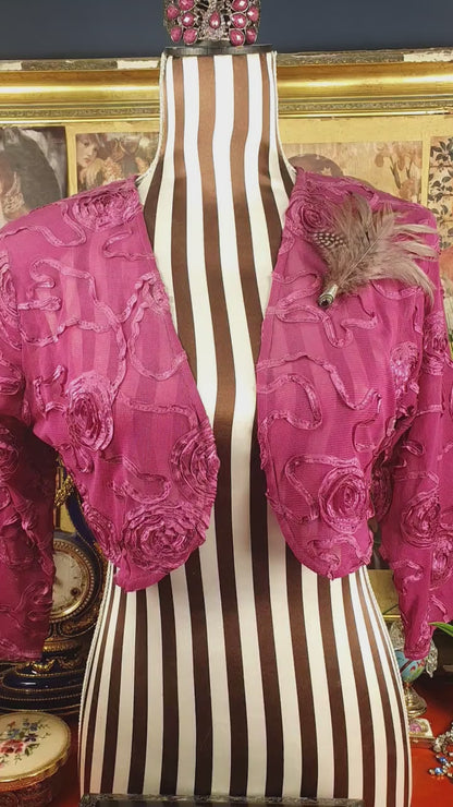 Vintage Victorian Scottish Feather Plume Garnet Brooch Red Grouse Pin Antique